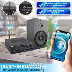 Pyle Home Audio Amplifier, Bluetooth Stereo Receiver, Surround Sound System, Wir
