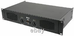 Q600 Stereo Power Amplifier 600W Speaker Sound System DJ 2 x 300W