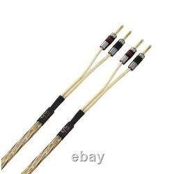 QED Golden Anniversary XT Speaker Cable PAIR Stereo Banana Plugs 200cm 2m