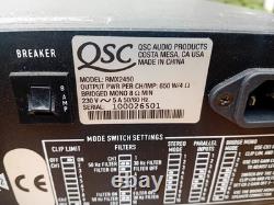 QSC RMX2450 Audio Stereo Power Pro Amplifier Bridgeable 2U Rock Solid Quality
