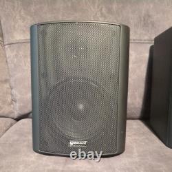 QTX BC5A Black Amplified Stereo Set of Speakers QTX Sound Black Working bc 5a