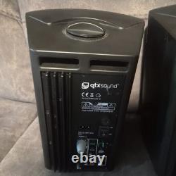 QTX BC5A Black Amplified Stereo Set of Speakers QTX Sound Black Working bc 5a