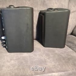 QTX BC5A Black Amplified Stereo Set of Speakers QTX Sound Black Working bc 5a