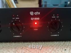 QTX Q1000 Professional Stereo PA DJ Power Amplifier 1000W+500W