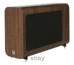 Q Acoustics 3060S Slimline Subwoofer Home Cinema Hi-Fi Audio Sub English Walnut