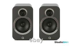 Q Acoustics Q3020i Black Compact Bookshelf Audio Stereo HiFi Speakers (Pair)