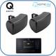 Q Acoustics Qe120 + Qi65ew On-wall Outdoor Speakers Black