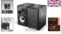 R990BT 24W Bluetooth 5.4 Bookshelf Speakers with App Control & Digital Sound