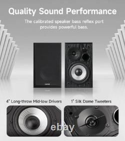 R990BT Bluetooth 5.4 Bookshelf Speakers, 2.0 Active Multimedia Speaker, 24W Outp