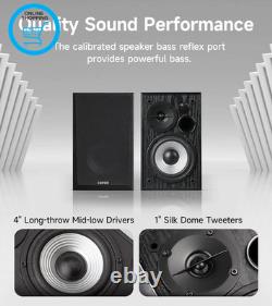 R990BT Bluetooth 5.4 Bookshelf Speakers, 2.0 Active Multimedia Speaker, 24W Outp