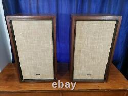 Rare Vintage Kenwood KL-660 4-Way Stereo Speakers Japan Sound Great Free Ship