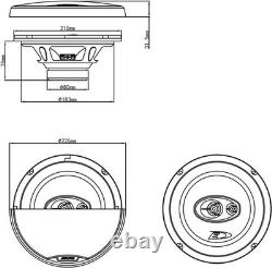 Revolutionary 280W Coaxial 3-Way Speakers Easy Battery Operated Sound System