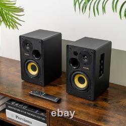 Roxel Soleil Active Bookshelf HiFi Speakers, Sub Woofer Output, 2.0 Stereo Sound