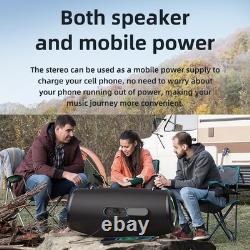 S87 BT Speaker Wireless Stereo Speaker With 80W Booming Sound LED Lights