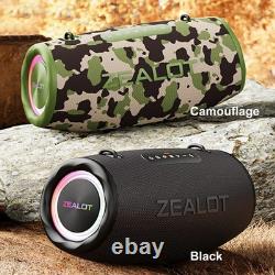 S87 BT Speaker Wireless Stereo Speaker With 80W Booming Sound LED Lights