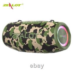 S87 BT Speaker Wireless Stereo Speaker With 80W Booming Sound LED Lights