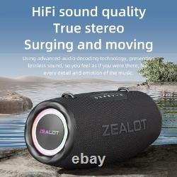 S87 BT Speaker Wireless Stereo Speaker With 80W Booming Sound LED Lights