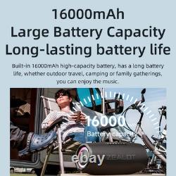 S87 BT Speaker Wireless Stereo Speaker With 80W Booming Sound LED Lights