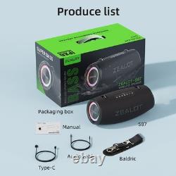 S87 BT Speaker Wireless Stereo Speaker With 80W Booming Sound LED Lights