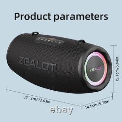 S87 BT Speaker Wireless Stereo Speaker With 80W Booming Sound LED Lights