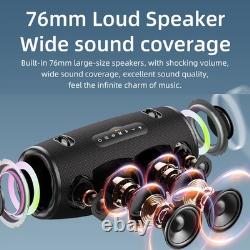 S87 BT Speaker Wireless Stereo Speaker With 80W Booming Sound LED Lights