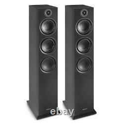 SHF80B Tower Speaker Set and PV220 Bluetooth Amplifier, Home Hi-Fi Stereo System