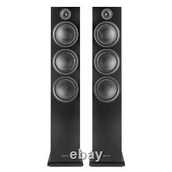 SHF80B Tower Speaker Set and PV220 Bluetooth Amplifier, Home Hi-Fi Stereo System