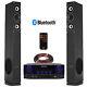 Shft52 Hifi Tower Speakers And Stereo Amplifier Bluetooth Mp3 Home Music System