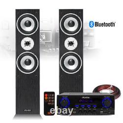 SHFT60 HiFi Tower Speakers and Stereo Amplifier Bluetooth MP3 Home Music System