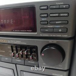 SUPER RARE Sony MHC-1200 Vintage Hi-Fi System Stereo Unit & speakers UNTESTED