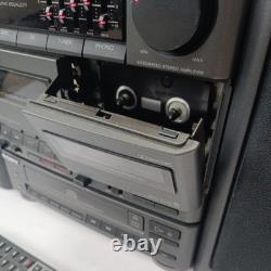 SUPER RARE Sony MHC-1200 Vintage Hi-Fi System Stereo Unit & speakers UNTESTED