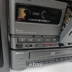 SUPER RARE Sony MHC-1200 Vintage Hi-Fi System Stereo Unit & speakers UNTESTED