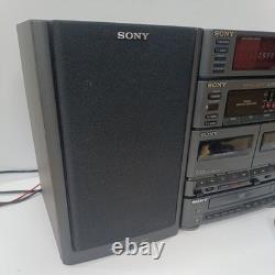 SUPER RARE Sony MHC-1200 Vintage Hi-Fi System Stereo Unit & speakers UNTESTED