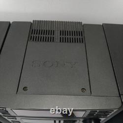 SUPER RARE Sony MHC-1200 Vintage Hi-Fi System Stereo Unit & speakers UNTESTED