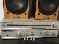 Sharp SA-11 Stereo Receiver + Tannoy Mercury M1 Cherry Speakers