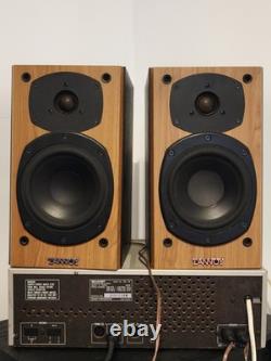 Sharp SA-11 Stereo Receiver + Tannoy Mercury M1 Cherry Speakers