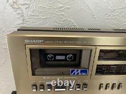 Sharp SC-1250 HB AM/FM stereo Radio cassette player Audio receiver -NO SPEAKERS