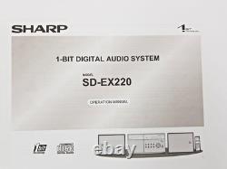 Sharp SD-EX220H CD Player Radio FM AM 1 bit Audio System HiFi Speaker System Vtg