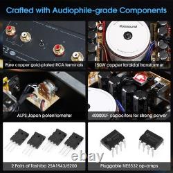 Single-Ended Class A Integrated Amplifier HiFi Stereo Home Audio Amp 42W x2