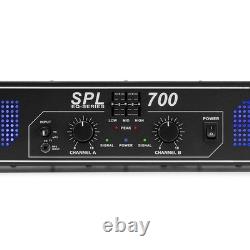 Skytec SPL 700 DJ Power Amplifier 2-Channel 700W for Ultimate Sound