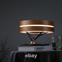 Smart LED Wireless Charging Desk Lamp Stereo Sound Speaker With Digital Clock