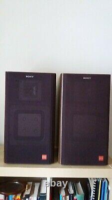 Sony APM-22ES Vintage Stereo Speakers Great Sound Made in Germany