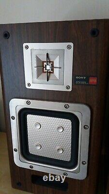 Sony APM-22ES Vintage Stereo Speakers Great Sound Made in Germany