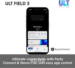 Sony ULT FIELD 3 Portable Bluetooth Speaker with ULT POWER SOUND, 24Hr Battery