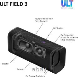 Sony ULT FIELD 3 Portable Bluetooth Speaker with ULT POWER SOUND, 24Hr Battery