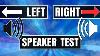 Speaker Headphones Left And Right Test Are They Connected Correctly