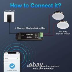 Stylish 6.5 Bluetooth Ceiling Speaker System 300 Watts for Immersive Sound