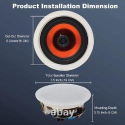 Stylish 6.5 Bluetooth Ceiling Speaker System 300 Watts for Immersive Sound