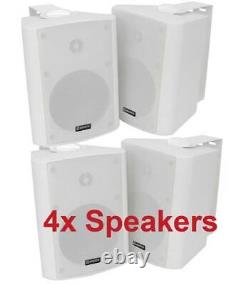 Surround Sound Speakers, 4x Stereo 90w 5.25in White bc5-W, 100.904 B3