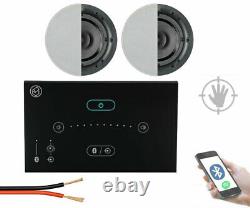 Systemline E50 In wall Bluetooth Media System + Qi65CB Ceiling Speakers Wireless